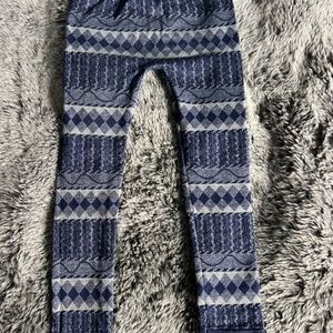 Faded Glory Girls Blue Pattern Leggings, One Size (7-16)